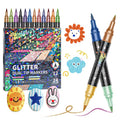Glitter Dual-Tip Brush Marker Set