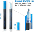 Outline Marker Set | 12 Color Set